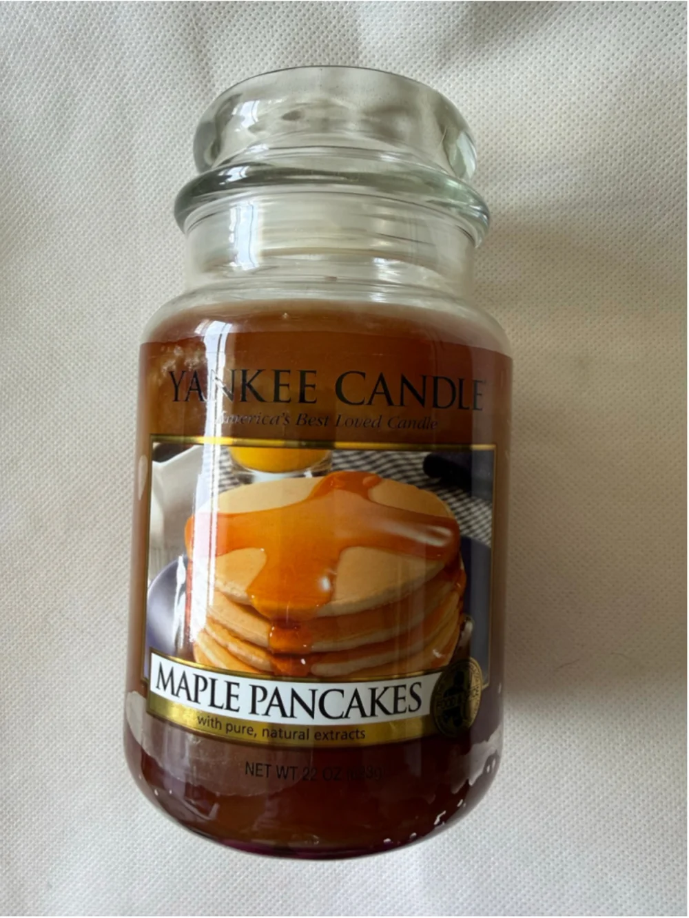 NEW Yankee Candle Maple Pancakes Large Jar 22 Oz Retired Rare Food & Spice Scent